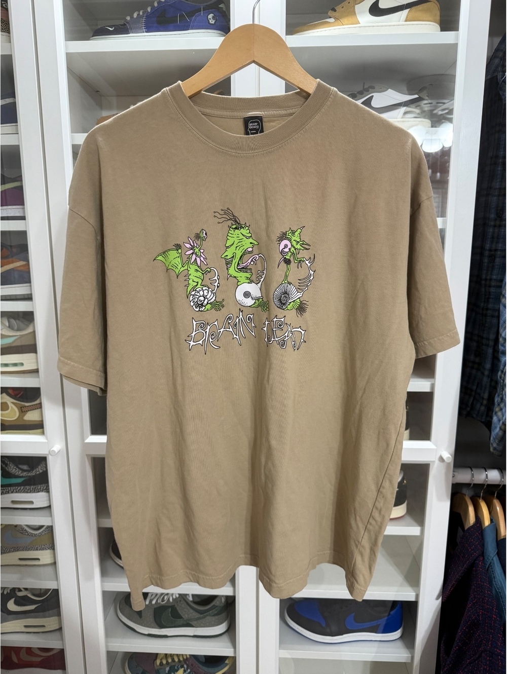 Brain Dead Scooter Freaks T-shirt - Sand